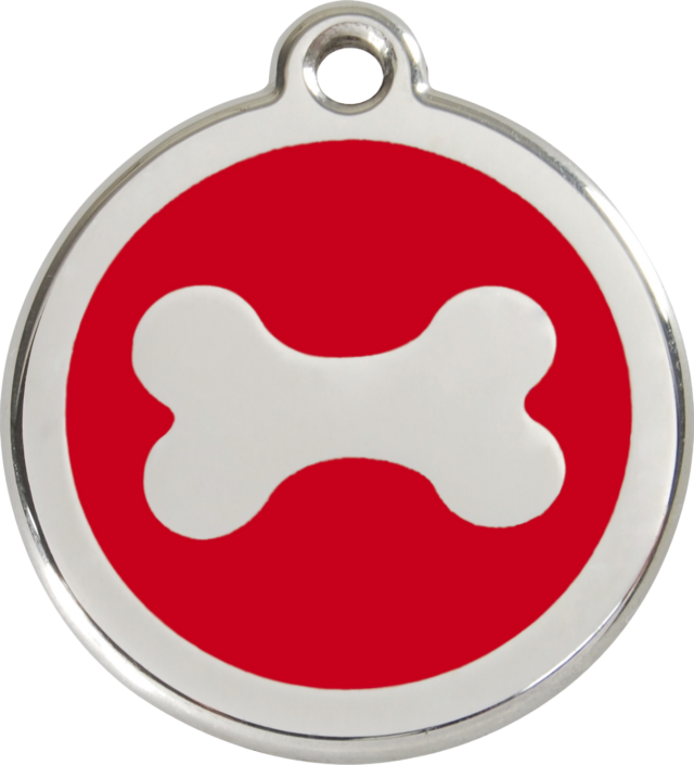 Médaille chien RED DINGO Os