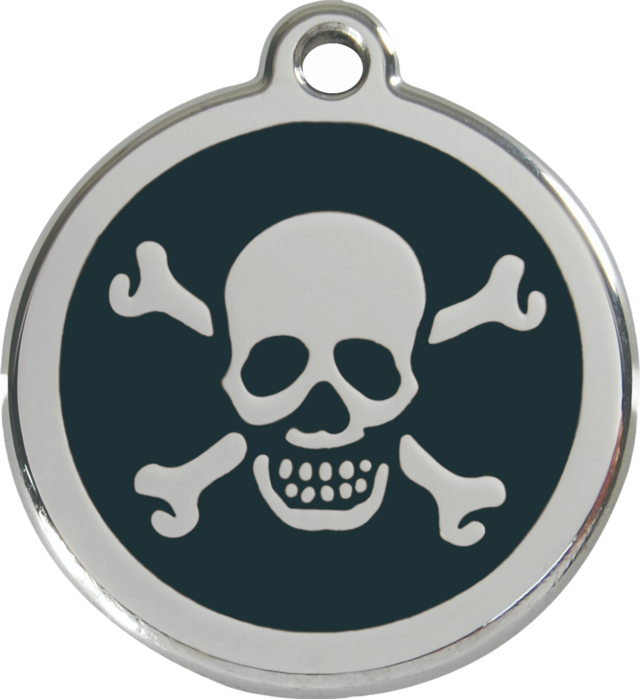 Médaille chien RED DINGO Tête de Mort