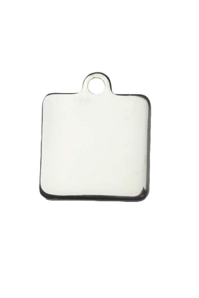 Médaille chien carré